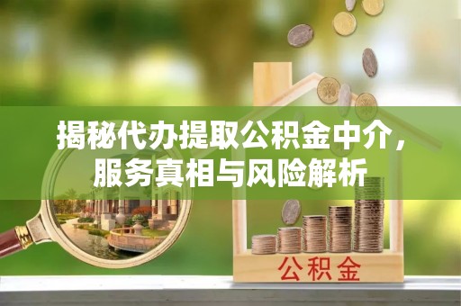 上栗揭秘代办提取公积金中介，服务真相与风险解析