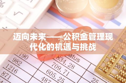 上栗迈向未来——公积金管理现代化的机遇与挑战
